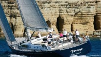 Virago - Profile Sailing Aft Veiw